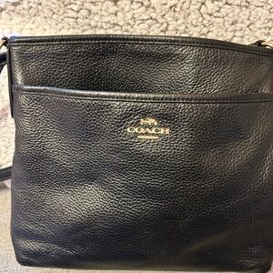 Coach Black Leather Interior Tag